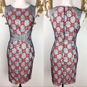 🛑Nikibiki Black/White/Orange Bodycon Dress Size S